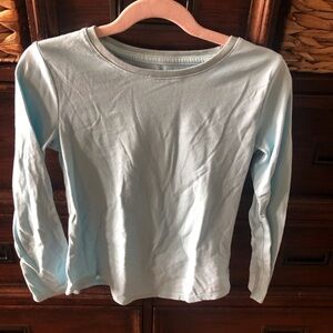 Wonder Nation blue cotton blend long sleeve tee in size S (6/6x)